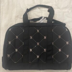 Victoria's Secret Black Quilted Tote Bag